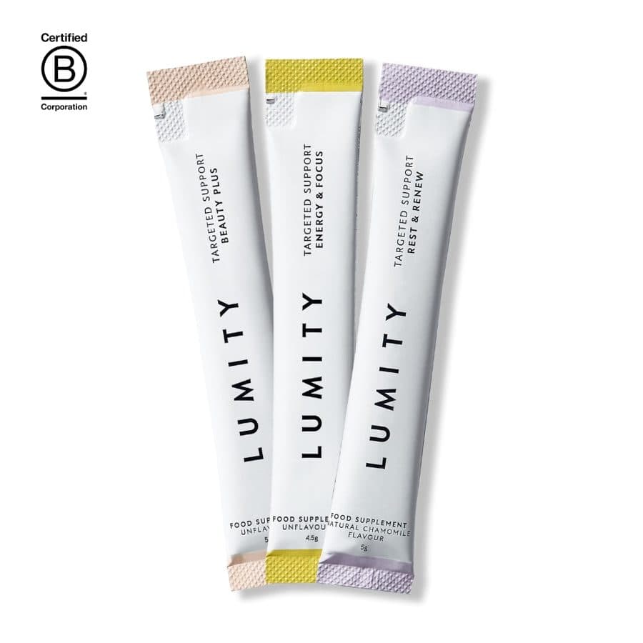 Three Lumity discovery sachets